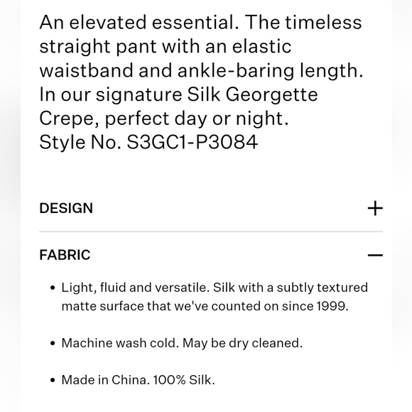 EILEEN FISHER Silk Georgette Crepe Pant Fig Burgundy Lagenlook NWT Plus Size 1x - Picture 3 of 5